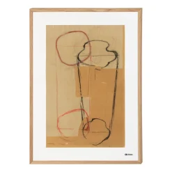 Art poster 50x70cm Sketch brun