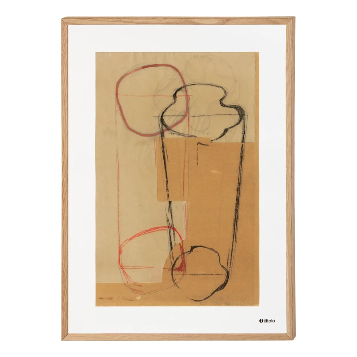 Art poster 50x70cm Sketch brun