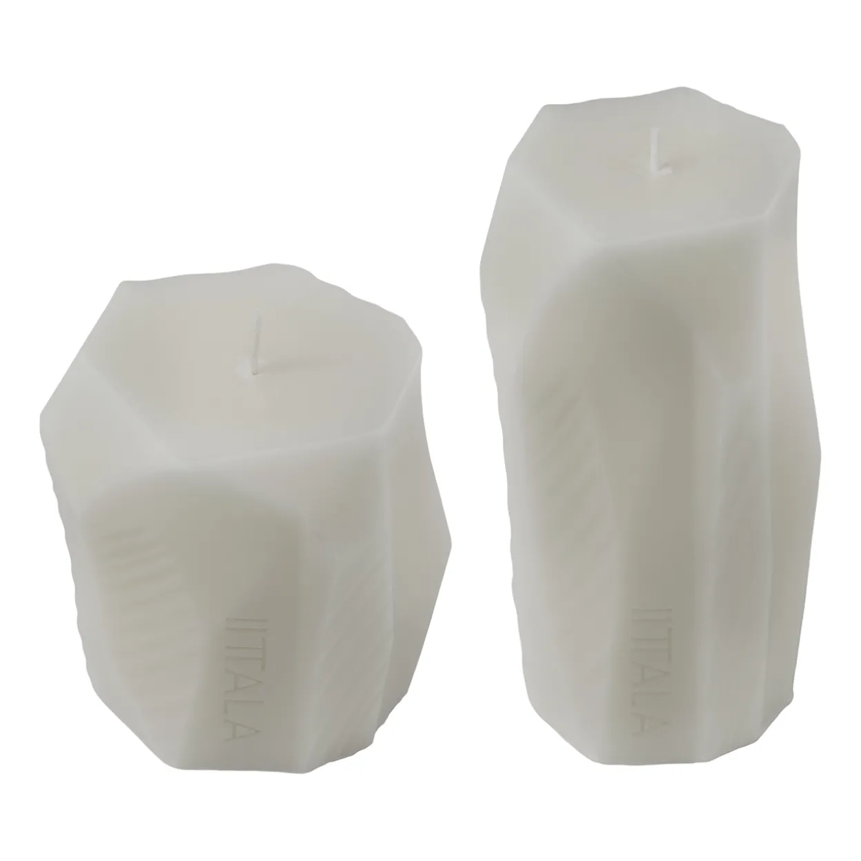Blockljus 16cm sand