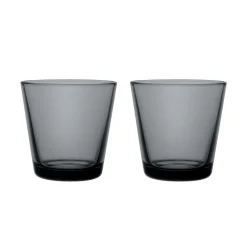 Dricksglas 21cl mörkgrå 2-pack
