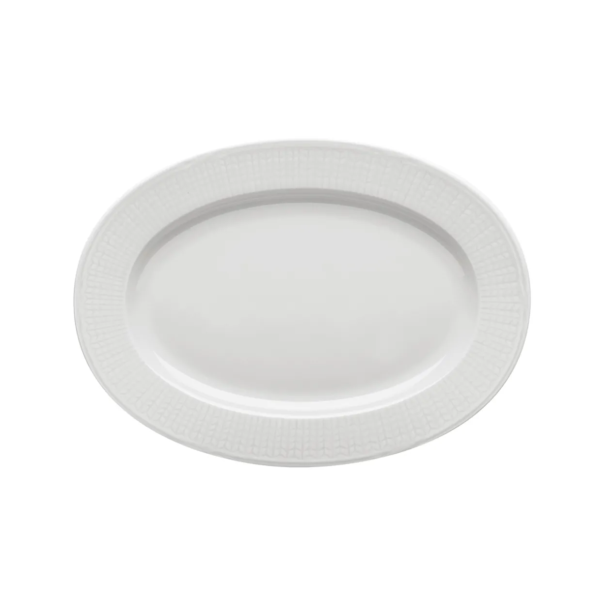 Fat oval 32 cm snö