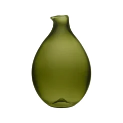 Fågelflaska rund 108x164mm mossgrön