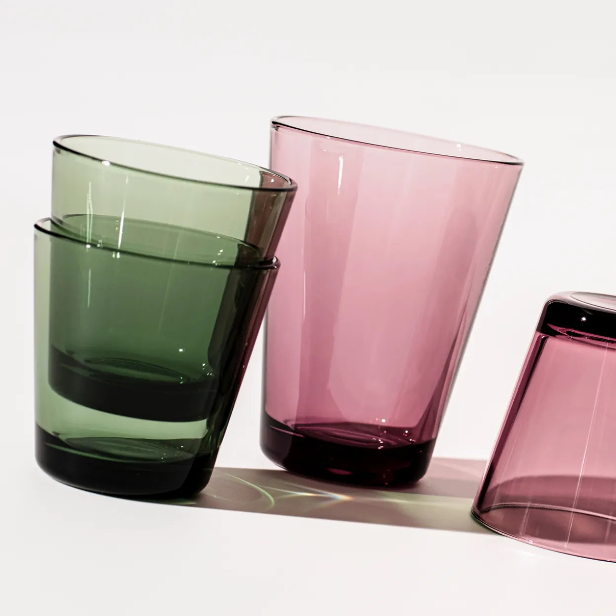 Glas 21cl tallgrön 2st