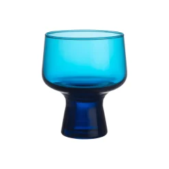 Glas på fot 29cl elektrisk blå 2-pack