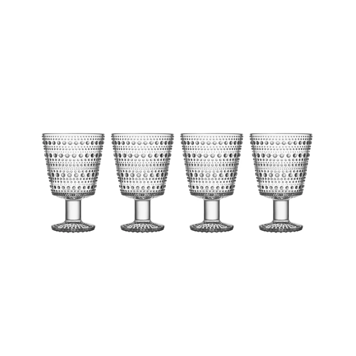 Glas på fot 26cl klar 4-pack