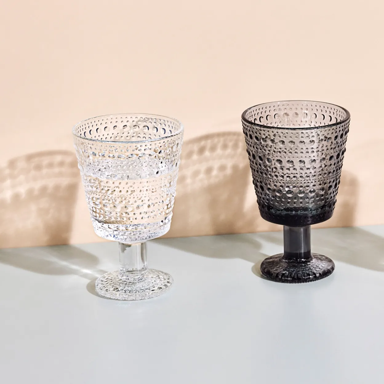 Glas på fot 26cl klar 2-pack