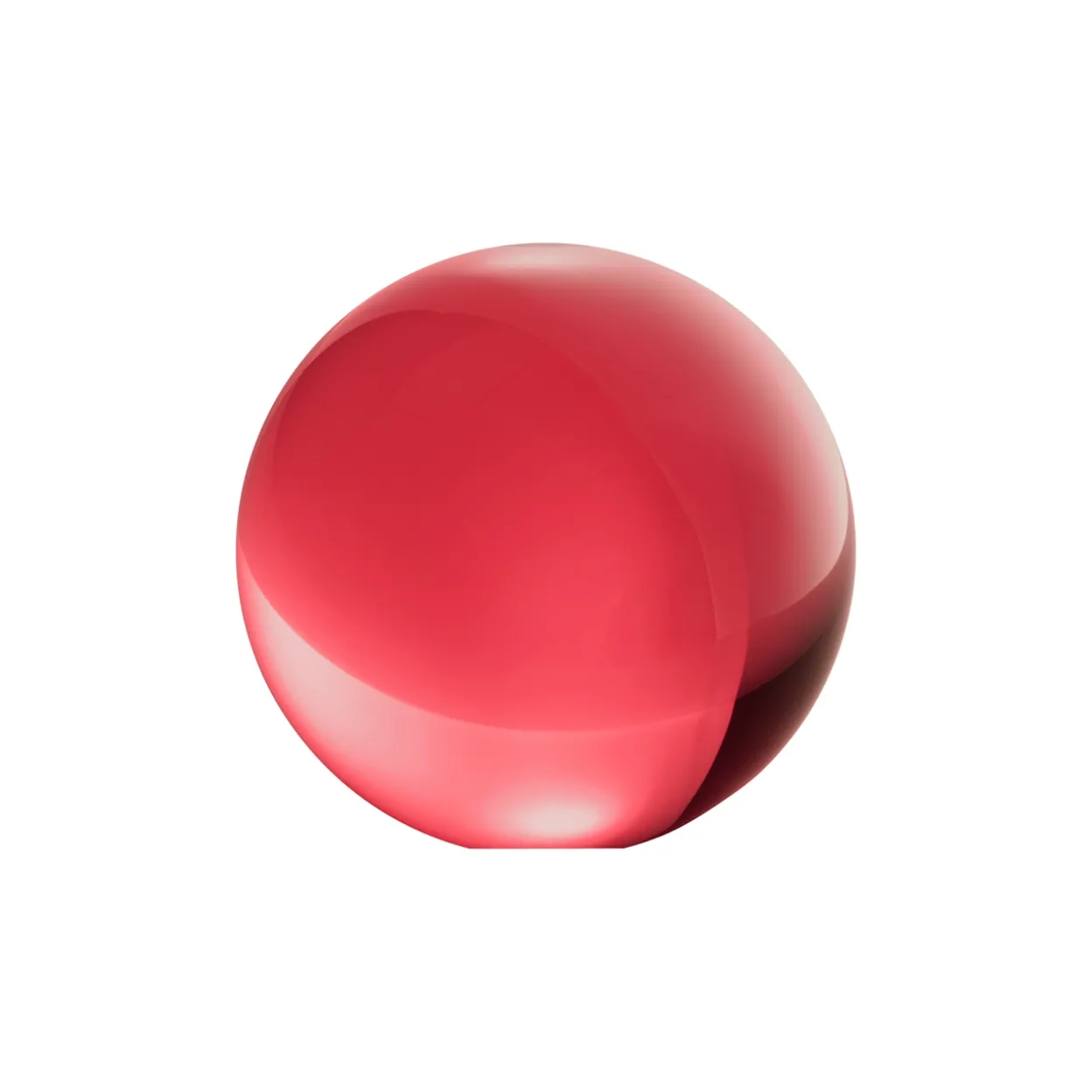 Glassfär 8cm karmint röd