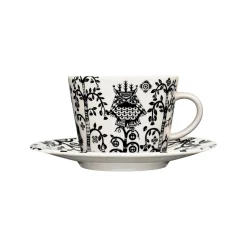 Kaffe/cappuccinokopp 0,2L & fat 15cm svart