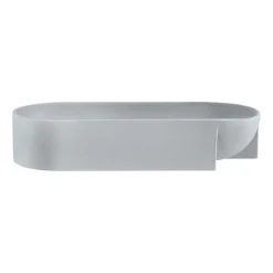 Keramikskål 370x75mm light grå