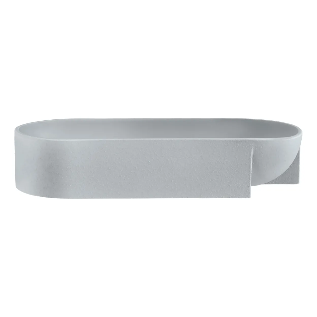 Keramikskål 370x75mm light grå