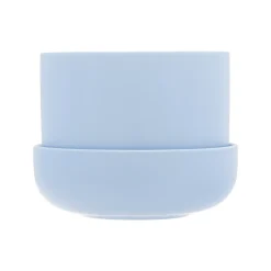 Kruka med fat aqua S