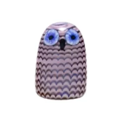 Liten uggla 75x105mm ljus lila