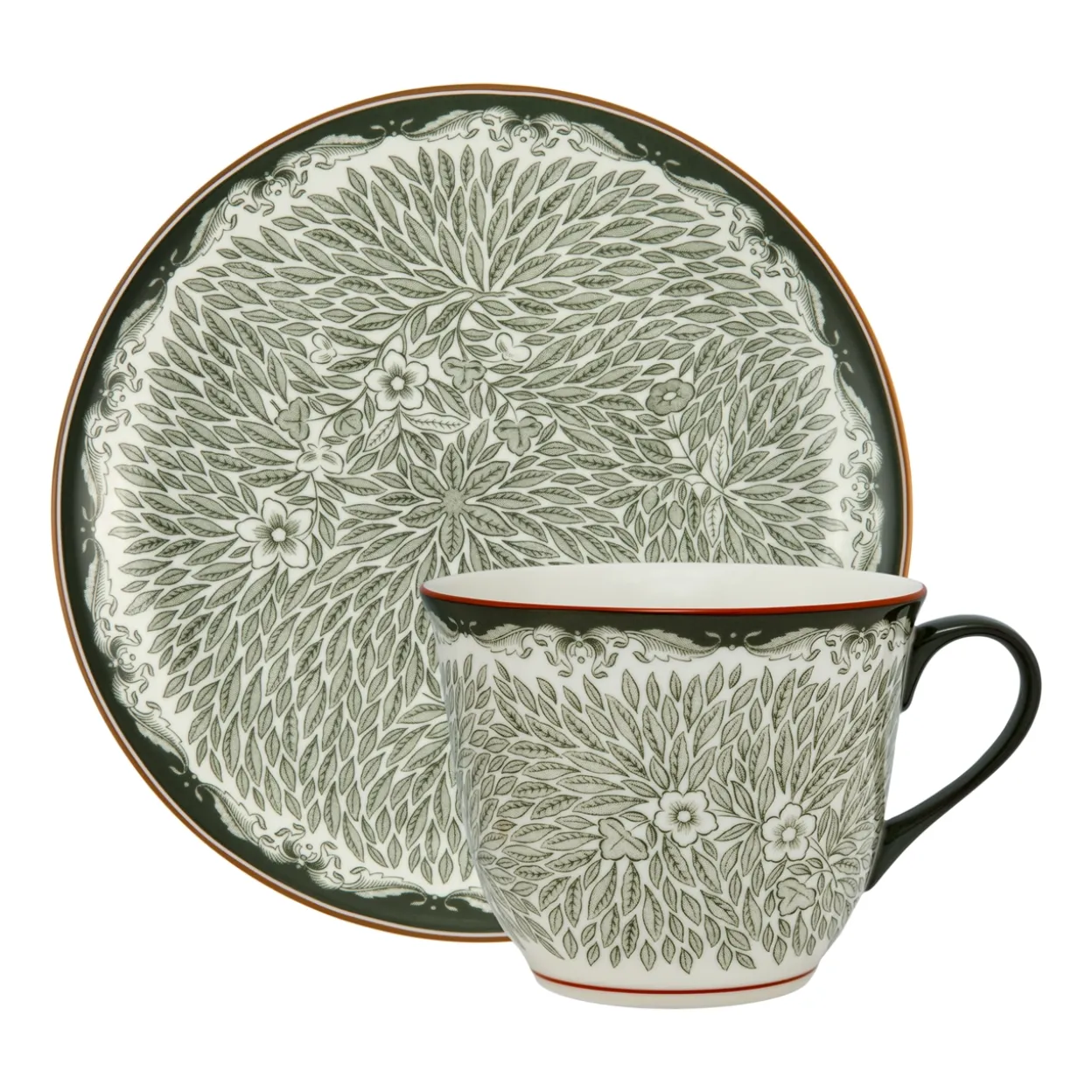 Mug 40+plate 20 grön 2pc