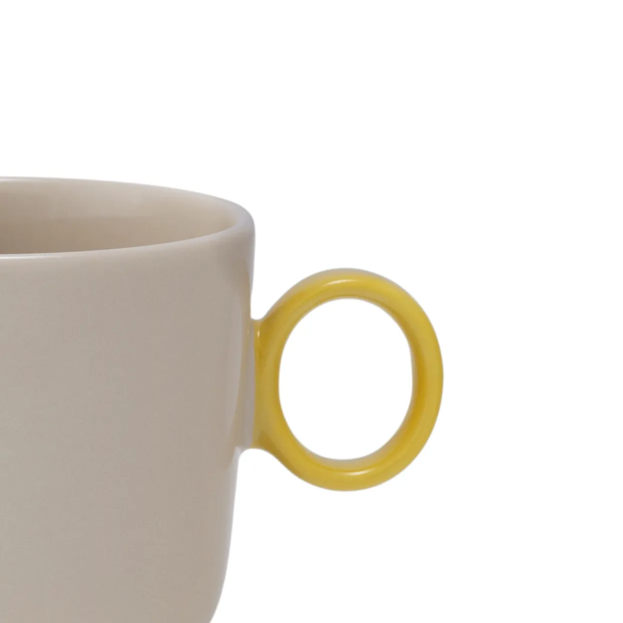 Mugg 0,35l beige-gul
