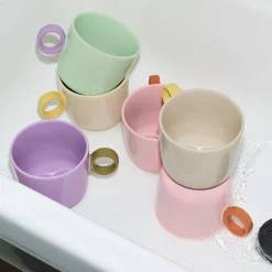 Mugg 0,35l lila-oliv