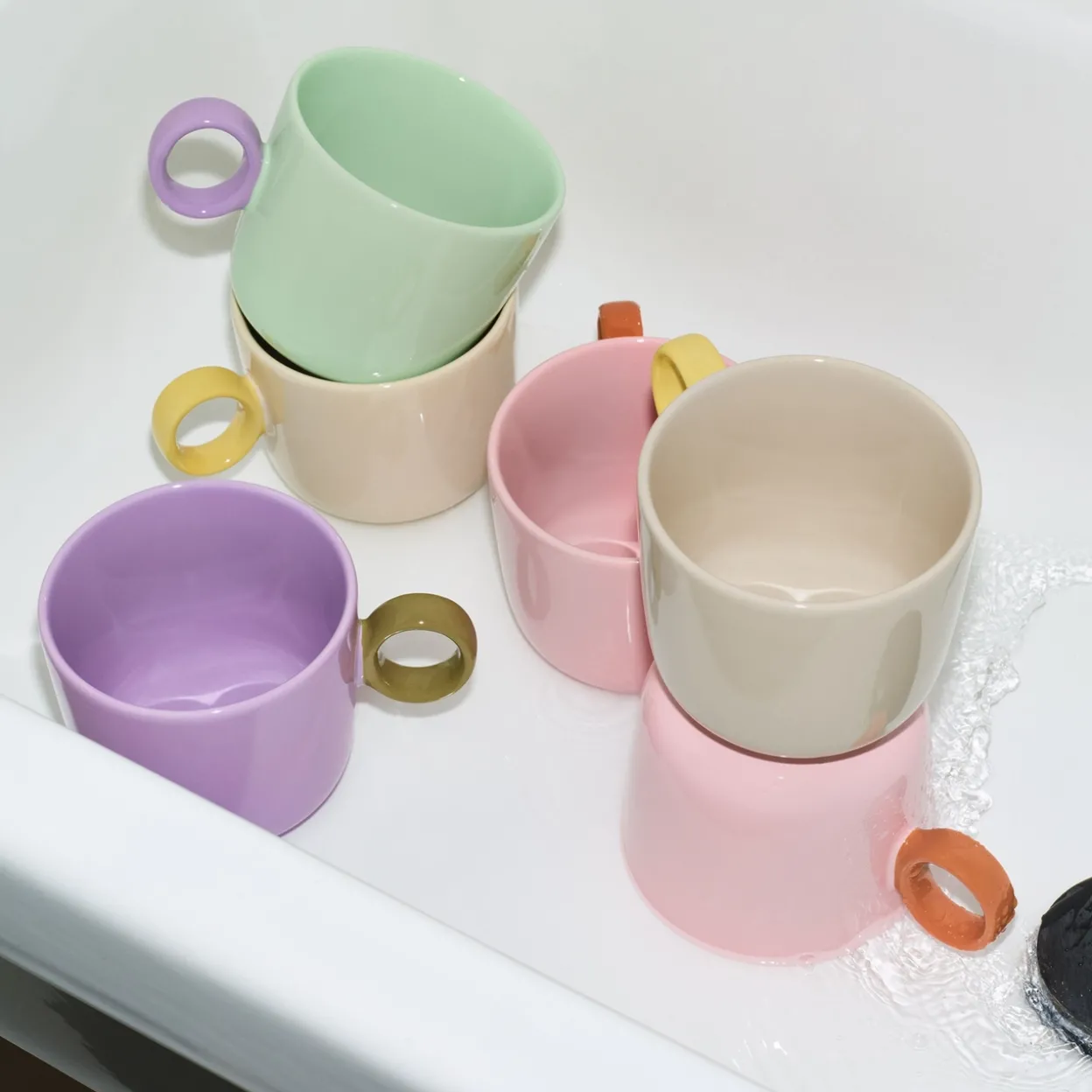 Mugg 0,35l rosa-orange