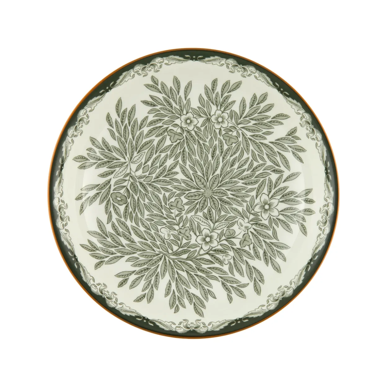 Plate deep 22cm grön