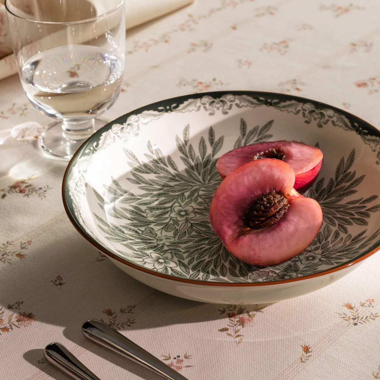 Plate deep 22cm grön