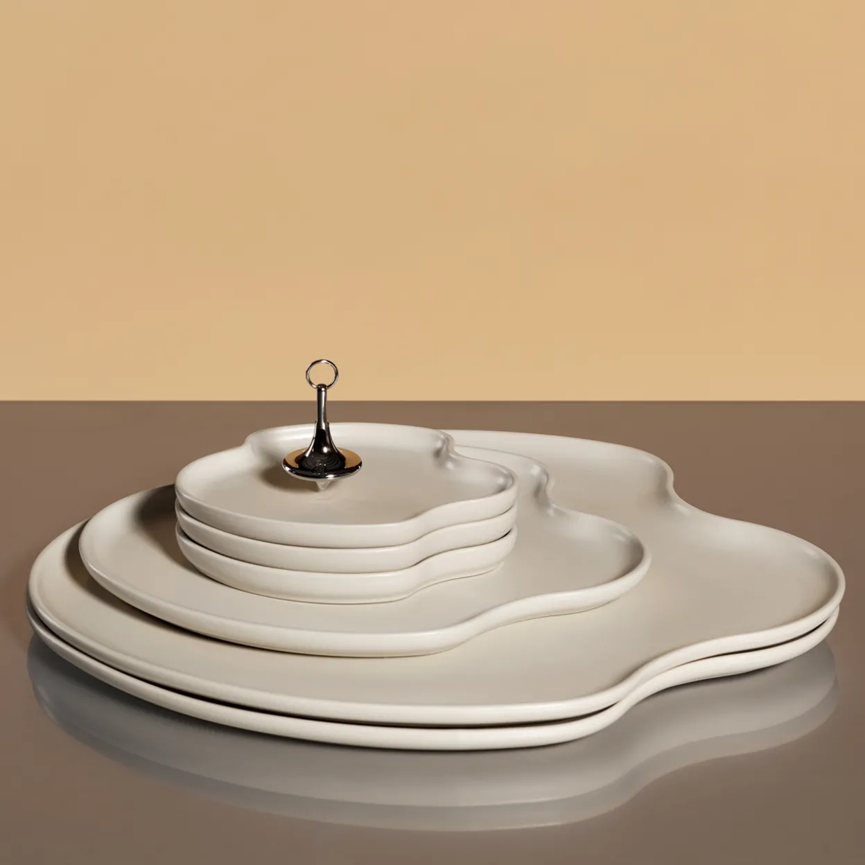 Platta 25cm sand