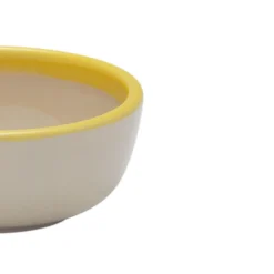 Skål 9cm beige-gul
