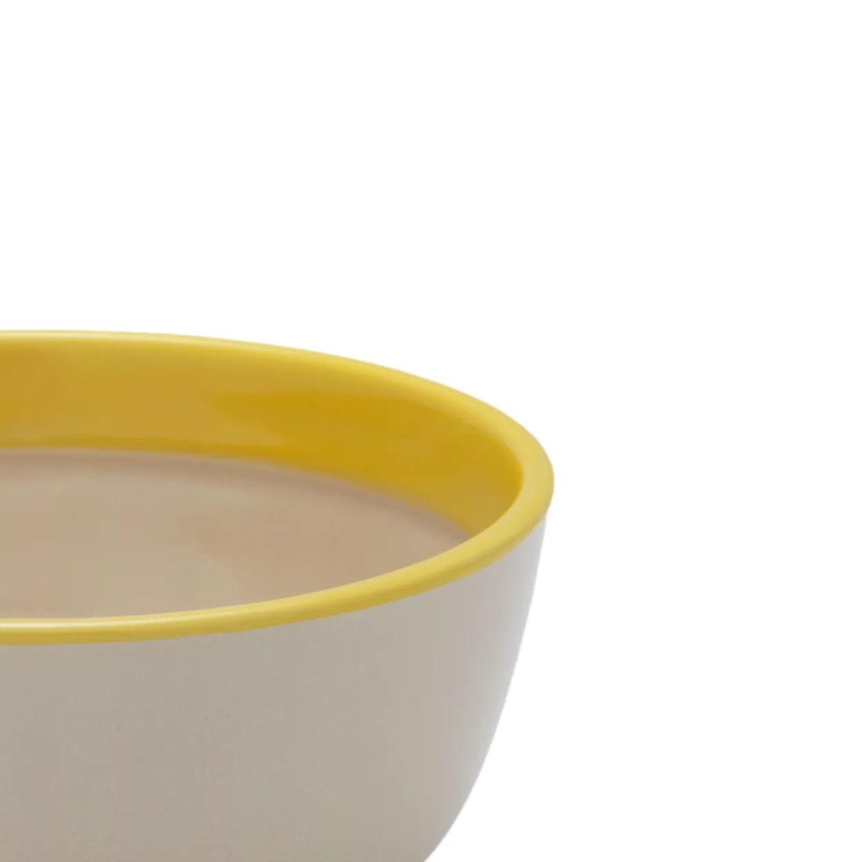Skål 13cm beige-gul