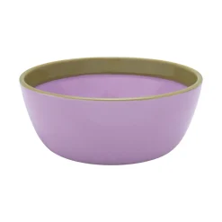 Skål 19cm lila-oliv