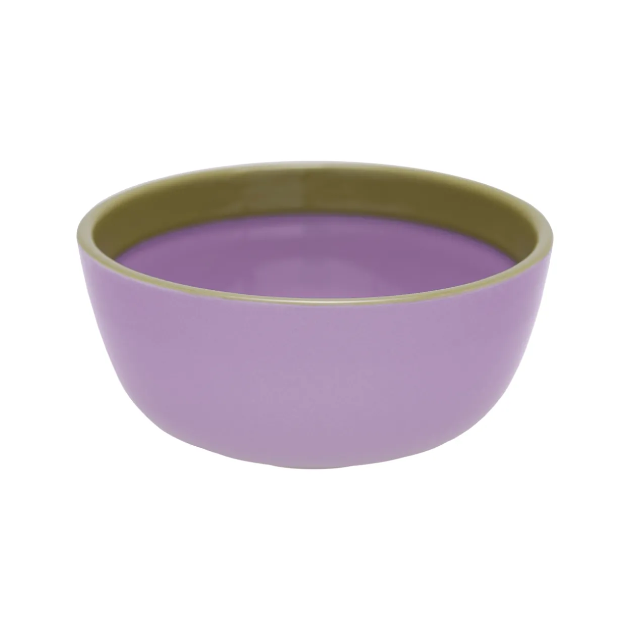 Skål 13cm lila-oliv