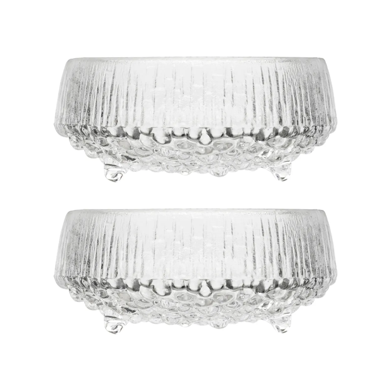 Skål 115mm klar 2-pack