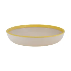 Skål/tallrik 22cm beige-gul