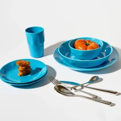 Tallrik 27cm elektrisk blå