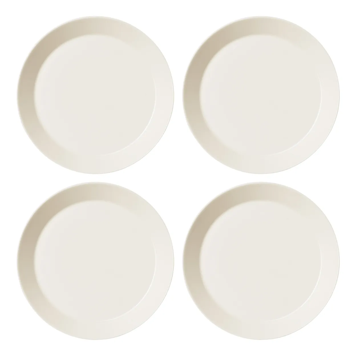 Tallrik 26cm vit 4-pack