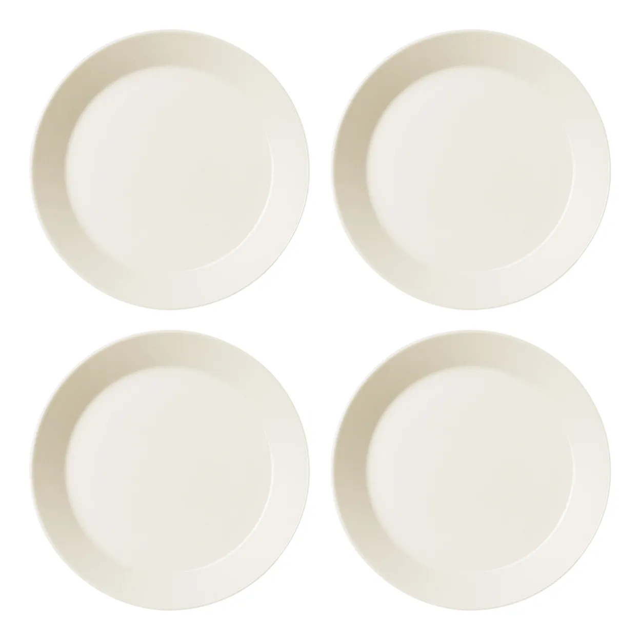 Tallrik 21cm vit 4-pack