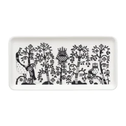 Tallrik rektangulär 12x24cm svart