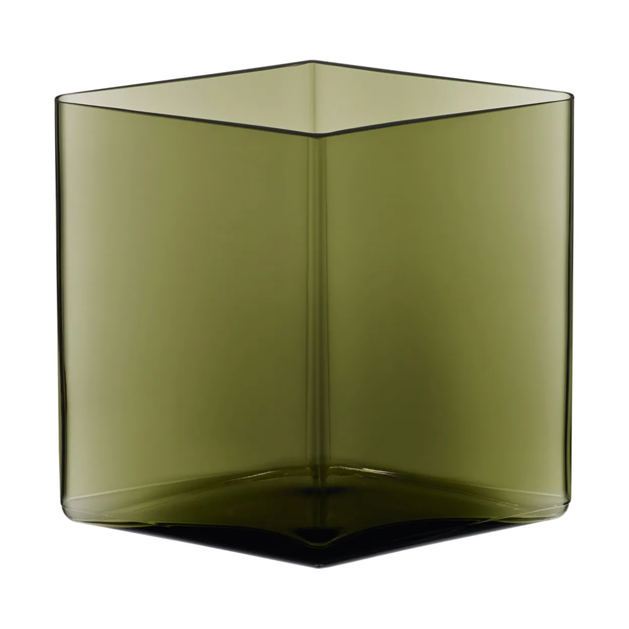 Vas 205x180mm moss grön